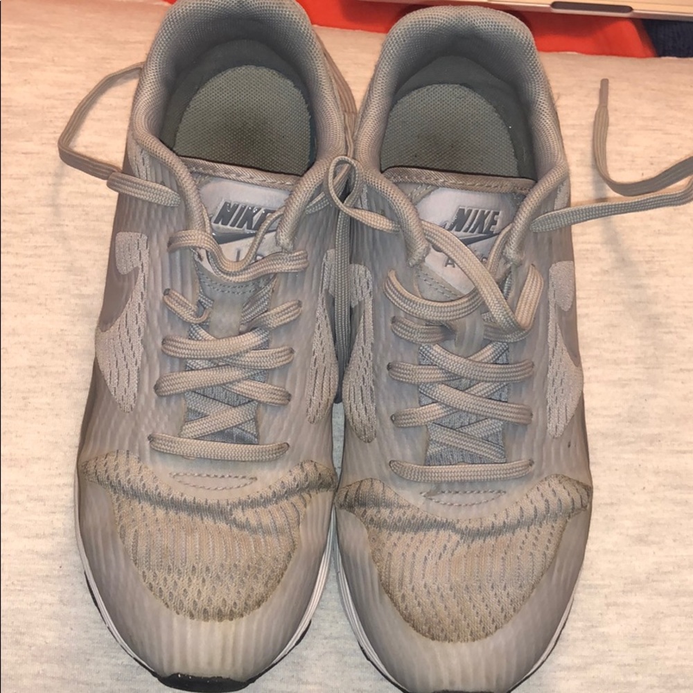 Grey Nike Air Athletic Shoes